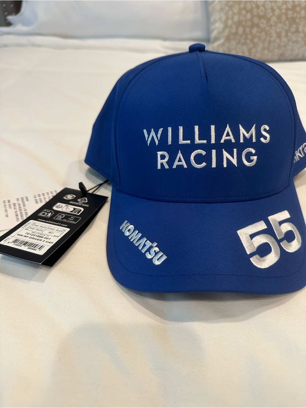 Williams Racing Blue Performance Baseball Cap